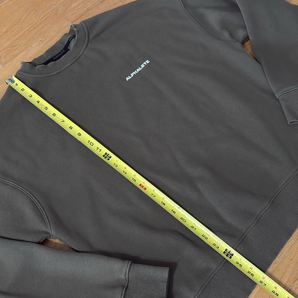 Alphalete Willow Green Classic Crew Crewneck Sweater Sweatshirt Men’s Medium - Picture 2 of 7